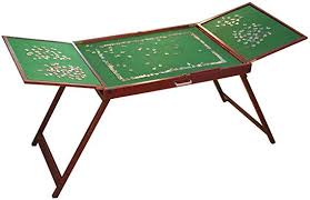 Amazon Com Bits And Pieces Wooden Fold And Go Jigsaw Table Collapsible Jigsaw Puzzle Table And Storage System In 2020 Puzzle Table Jigsaw Puzzle Table Jigsaw Table