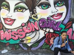 When your family members were in the neighborhood murals. (Elsa Menjivar,  Ysela Menjivar Howland).