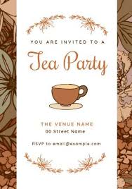 Got a party coming up? 200 Fully Customizable Tea Party Invitation Templates