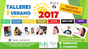 El trabajo se divide en talleres temáticos, para que practiques, aprendas y te diviertas. Talleres Verano 2017 Youtube