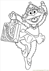 He loves talking to himself in third person and has an infectious laugh. Street Zoe Halloween Coloring Page For Kids Free Sesame Street Printable Coloring Pages Online For Kids Coloringpages101 Com Coloring Pages For Kids