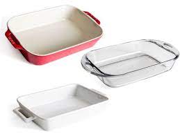 Porcelain ceramic dishes are finished on the bottom and can be stored in the freezer or used in a typical oven. The Best Baking Casserole Dishes