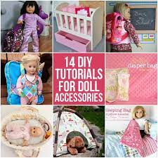 14 Diy Tutorials For Doll Accessories Diy Doll Doll Accessories American Girl Doll Diy
