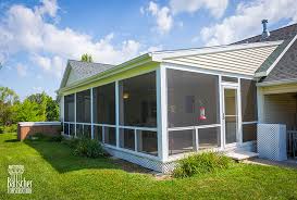 If the porch has a roof and posts, then the screening process is quite easy. Screen Porch Addition Bauscher Construction