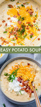 This Creamy Easy Potato Soup Recipe Is Amazing The Soup Is Loaded With Potatoes In A Creamy B Potato Soup Recipe Easy Potato Soup Recipe Homemade Soup Recipe