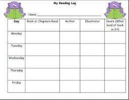 Monster Reading Log And Genre Chart Freebie