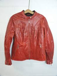 Hein Gericke Womens Red Leather Motorcycle Jacket Red Leather Lady In Red Leather Motorcycle Jacket