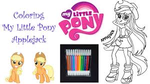 Mewarnai my little pony dengan crayon lucu dan unik. Coloring My Little Pony Applejack Mewarnai Applejack Youtube