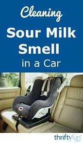 cleaning sour milk smell in a car