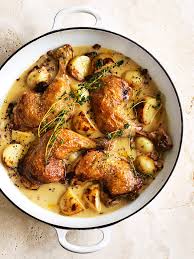 This baked chicken drumsticks recipe is one of those gems that you're going to want to keep in your back pocket. Honey Mustard Chicken And Potato Bake Donna Hay