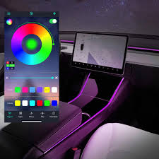 Basenor design the strip light for tesla model 3 model y. Model 3 Model Y Zubehor Neonrohren Rgb Innen Led Streifenleuchten Mit App Control 3er Satz Keine Passform Model 3 2021 Amazon De Auto