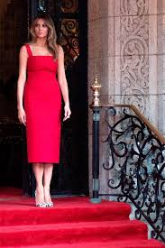 Melania Trump S Boldest Style Moments To Date Fashion First Lady Strapless Dress Formal