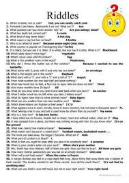 59 Riddles Worksheet Free Esl Printable Worksheets Made By Teachers Jokes And Riddles Funny Riddles Riddles