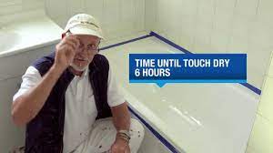 Cleaning a porcelain tub can be a difficult task. How To Paint A Bath Youtube