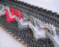 Interlocking Hearts Crochet Crochet Scarf Crochet Pattern Crochet Patterns