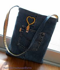 Nice By Marilou De Montigny Denim Tote Denim Purse Denim Bag