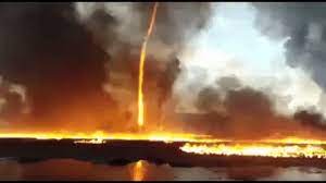 On mobile and touchscreens, press down on the gif for a couple of seconds and the save option will appear. Firefighters Capture Video Of Firenado In The U K Cbs News