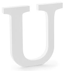 Download letter u stock photos. Holz Buchstabe U Weiss 20 5 X 20cm Party De
