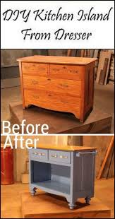 Painting your kitchen cabinets is a process that requires patience, and you'll have to be prepared to deal with a bit of chaos and disorder for a few weeks before all of the pieces can be put back together. Awesome Kitchen Island Ideas Some Including Unique Shapes Bar Stools Banquettes Decorative Post Dresser Kitchen Island Diy Kitchen Decor Diy Kitchen Island