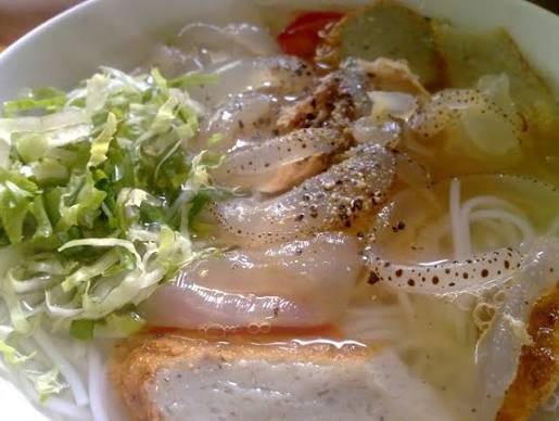 Thanh ngọt món bún sứa Nha Trang