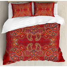 east urban home paisley satin 2 piece duvet cover set duvet cover sets duvet covers mandala duvet cover