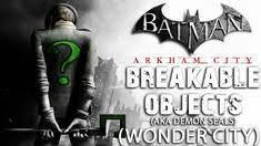 One sect of the league was led by talia al ghul, and this sect consisted of only women. Batman Arkham City Wonder City Demon Seals Aka Breakable Objects Ign