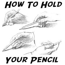 How To Hold Your Pencil Correctly In Many Positions When Drawing Pictures Lesson How To Draw Step By Step Drawing Tutorials Drawing Techniques Pictures To Draw Pencil Drawing Tutorials