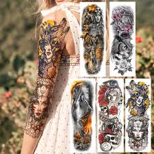 For one thing, not every tattoo artist even knows how to do tribal tattoos. Buy Indian Tribal Wolf Temporary Tattoo Sticker For Men Women Full Arm Flower Body Art Sleeve Tattoos Realistic Fake Military Extra Large Size Tatoo Paper At Affordable Prices Free Shipping Real