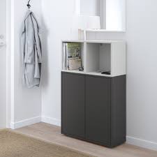 Eket Schrankkombination Fusse Dunkelgrau Hellgrau Ikea Osterreich In 2020 Eket Ikea Eket Movable Shelf