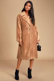 Next day delivery and free returns available. Chic Camel Brown Coat Faux Fur Coat Trench Coat Lulus