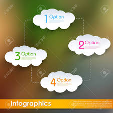 Illustration Of Infographic Chart Of Cloud Computing