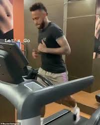 Neymar da silva santos junior. Neymar Works Up A Sweat On The Treadmill As He Steps Up Recovery From Injury All Football