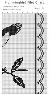 hummingbird filet chart 2 free crochet pattern hummingbird