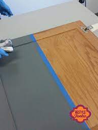 Gray Gel Stained Cabinet Staining Cabinets Gel Staining Cabinets Kitchen Cabinet Remodel