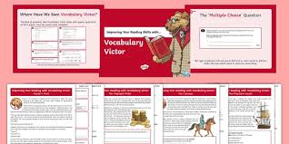 Learn this strategy to quickly improve english vocabulary for your goals, and express your opinions better and sound more confident speaking english! Uks2 Improving Your Reading Skills With Vocabulary Victor Activity Pack