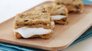 Fluffy Peanut Sandwich Bars Recipe 3 Ingredient Cookies Dessert Ingredients Easy Desserts