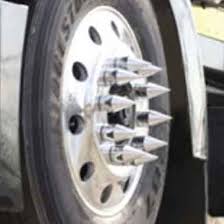 There are so many options installation of true spike lug. 33mm Spike Chrome Plastic Twist On Nut Cover 4 State Trucks