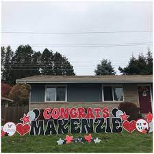 Our Congrats Grad Sign Displays Make Amazing Graduation Party Decorations And Unique Graduati Graduation Yard Signs Birthday Yard Signs Unique Graduation Gifts