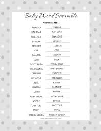 Baby shower game you can print out and use at the baby shower you are planning. Baby Shower Scramble Oh My Baby Shower Baby Shower Scramble Baby Shower Wording Free Baby Shower Games