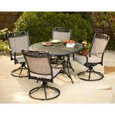 Hampton Bay Santa Maria 5 Piece Patio Dining Set S5 Adq10801 At The Home Depot Patio Set Patio Furniture Dining Set Hampton Bay Patio Furniture