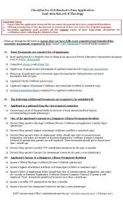Ica Student Pass Application Forms Checklist East Asia School Of Theology
