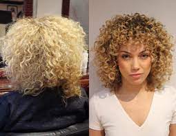 This haircut benefits ladies with an ashy blonde balayage ombre. What Is A Deva Cut Is It Really The Best Cut For Curly Hair