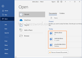2 Methods To Clear Recent Documents In Office Word 2019 / 2016 | Password  Recovery