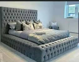 Chesterfield Ambassador Park Lane Bed Frame Double King Super King Plush Fabric Ebay Upholstery Bed Bed Frame Tufted Bed Frame