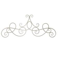 Add it to your living room or patio door for lots of darling farmhouse style! White Scroll Metal Wall Decor Hobby Lobby 1483734