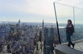 The edge hudson yards view. Edge Observation Deck Opens In New York City Daily Mail Online