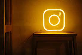 Instagram Icon Neon Sign On Table Custom Color Etsy Neon Signs Instagram Icons Neon Aesthetic