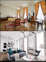 Avant Apres Relooking Decoration Salon Deco Salon Canape Marron Relooking Maison Decoration Interieure