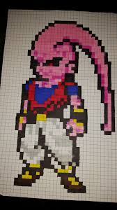 Majin Boo Pixel Art Dibujos En Cuadricula Dibujos Pixelados Arte Pixel