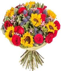 Surprise someone you love with a gorgeous sunflower and rose delivery packed with lovely seasonal blooms that are sure to brighten their day. Sunflowers And Roses Bouquet Gifts Flowers Delivered